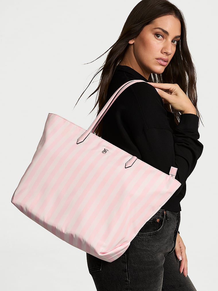 Victoria's Secret Large Tote Bag — Heritage Stripe